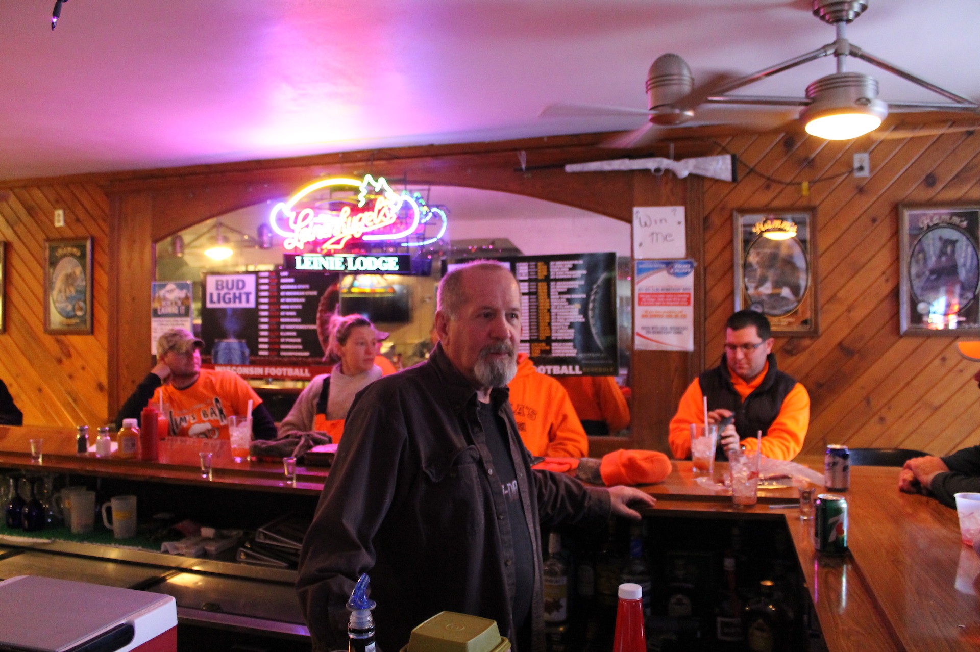 Bob Atkinson behind the bar. Photo by Kaliice Walker.
