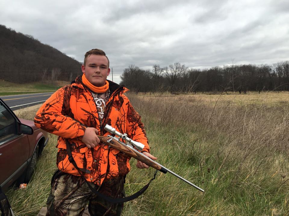 Jacob Bray, 15, was hunting with his father in Wisconsin. Photo by Media Milwaukee staff.